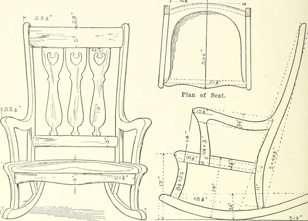 An illustration from Furniture for the craftsman; a manual for the student and machanic, 1914, leaf 153