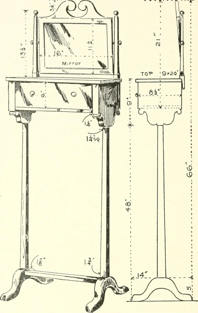 An illustration from Furniture for the craftsman; a manual for the student and machanic, 1914, leaf 235