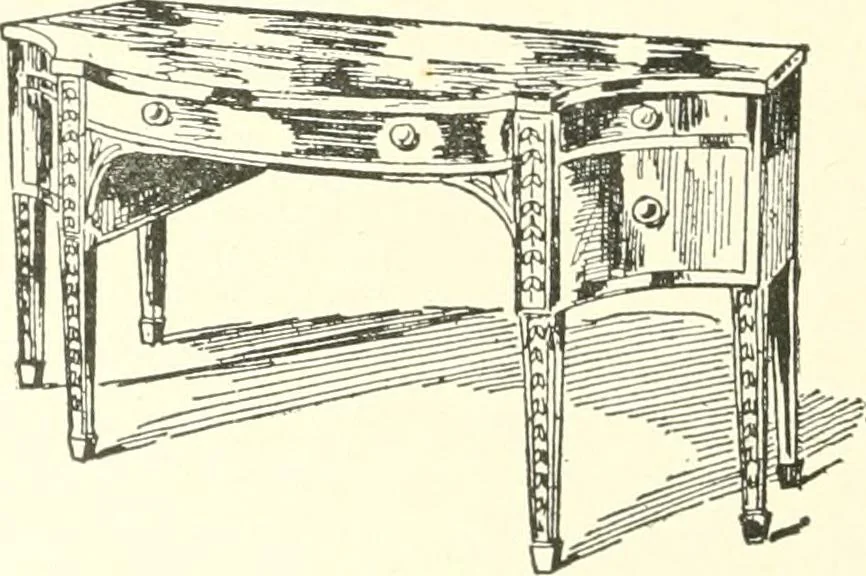 An illustration from Furniture for the craftsman; a manual for the student and machanic, 1914, leaf 27