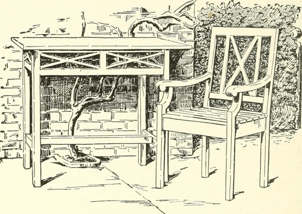 An illustration from Furniture for the craftsman; a manual for the student and machanic, 1914, leaf 273