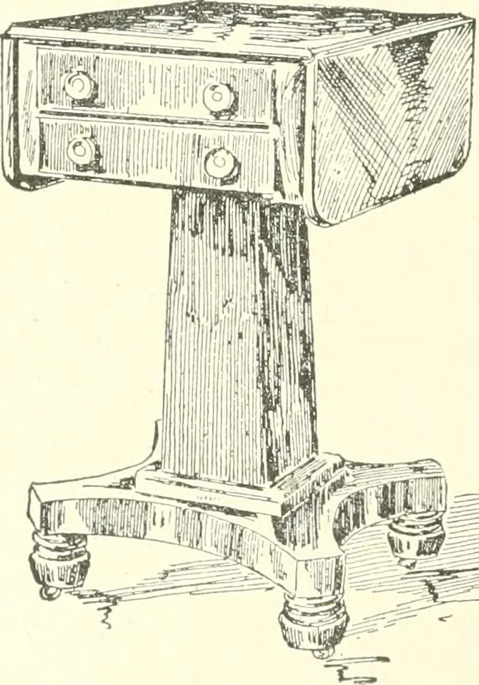 An illustration from Furniture for the craftsman; a manual for the student and machanic, 1914, leaf 29