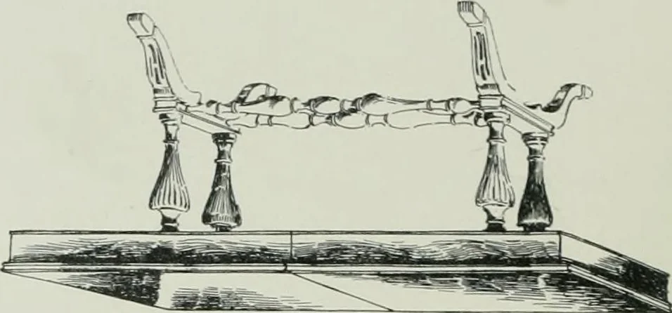 An illustration from Furniture for to-day and to-morrow, with details, scale drawings, and pen and ink sketches, 1900, leaf 121