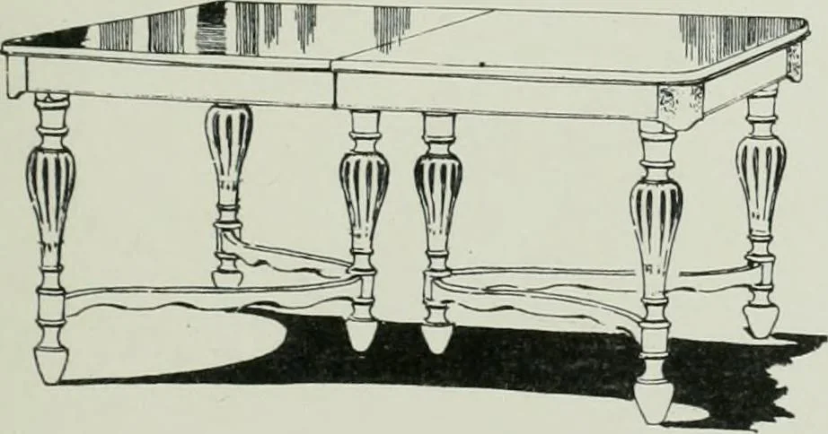An illustration from Furniture for to-day and to-morrow, with details, scale drawings, and pen and ink sketches, 1900, leaf 123