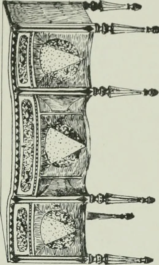 An illustration from Furniture for to-day and to-morrow, with details, scale drawings, and pen and ink sketches, 1900, leaf 127