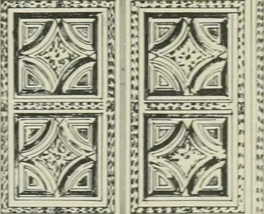 An illustration from Furniture for to-day and to-morrow, with details, scale drawings, and pen and ink sketches, 1900, leaf 5