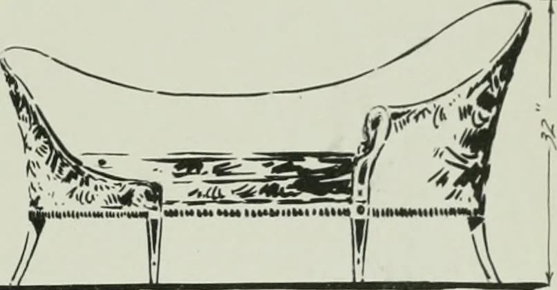 An illustration from Furniture for to-day and to-morrow, with details, scale drawings, and pen and ink sketches, 1900, leaf 65