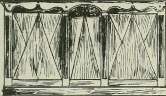 An illustration from Furniture for to-day and to-morrow, with details, scale drawings, and pen and ink sketches, 1900, leaf 7