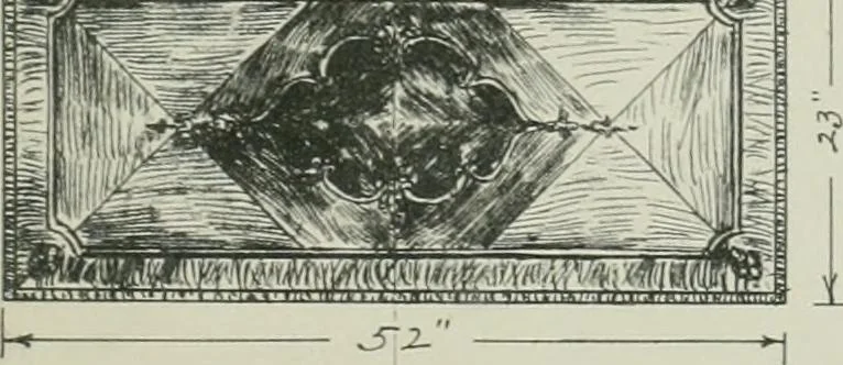 An illustration from Furniture for to-day and to-morrow, with details, scale drawings, and pen and ink sketches, 1900, leaf 7