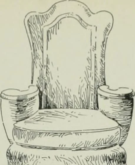 An illustration from Furniture for to-day and to-morrow, with details, scale drawings, and pen and ink sketches, 1900, leaf 85