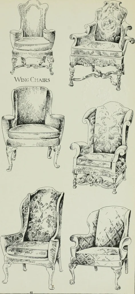 An illustration from Furniture for to-day and to-morrow, with details, scale drawings, and pen and ink sketches, 1900, leaf 85