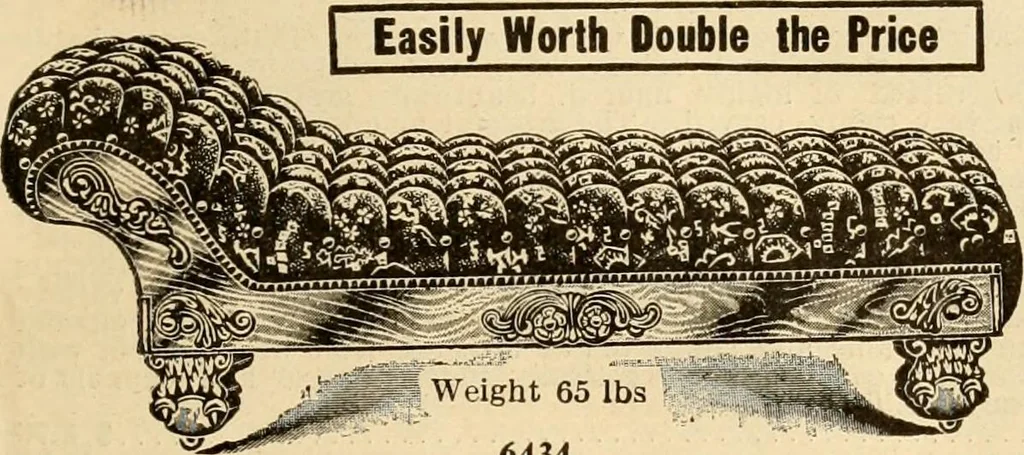 An illustration from Furniture including everything for the home, office and hotel., 1908, leaf 102