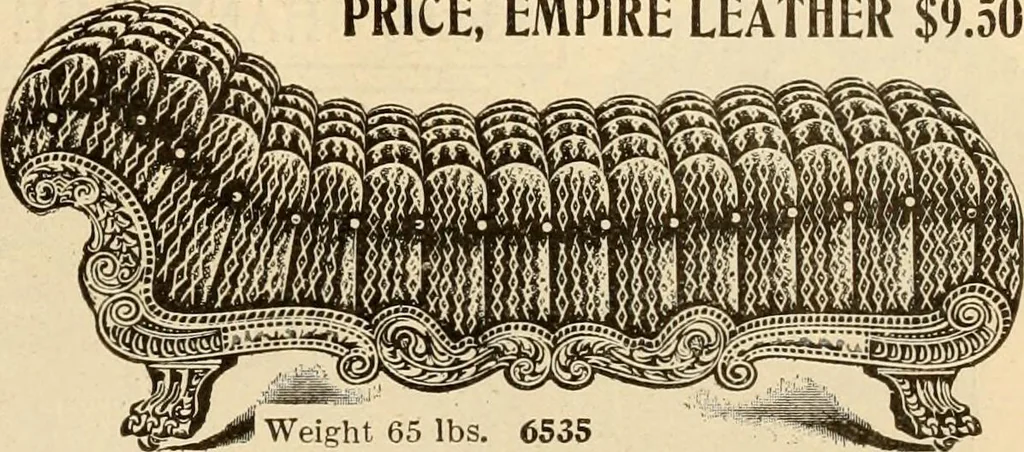 An illustration from Furniture including everything for the home, office and hotel., 1908, leaf 102