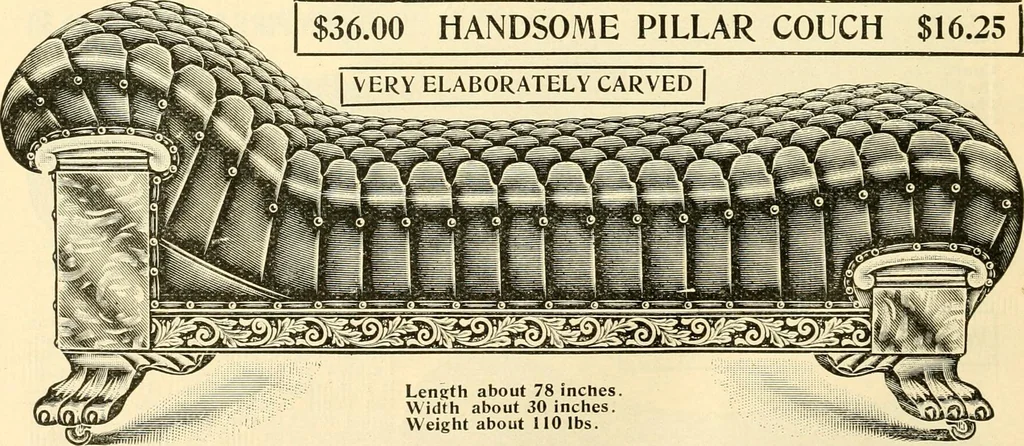 An illustration from Furniture including everything for the home, office and hotel., 1908, leaf 103