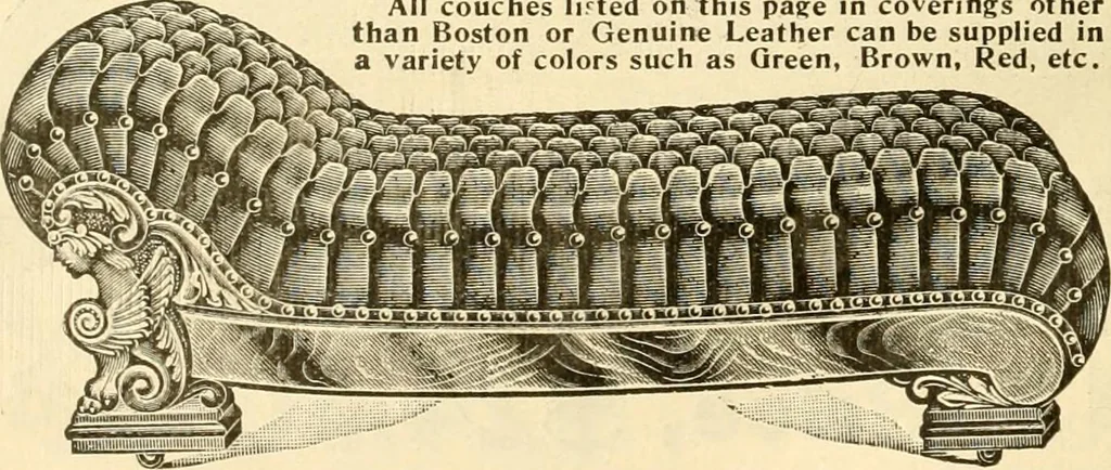 An illustration from Furniture including everything for the home, office and hotel., 1908, leaf 105
