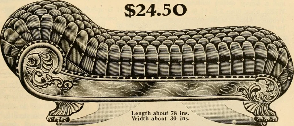 An illustration from Furniture including everything for the home, office and hotel., 1908, leaf 106