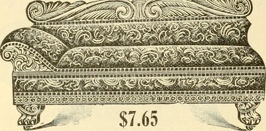 An illustration from Furniture including everything for the home, office and hotel., 1908, leaf 107