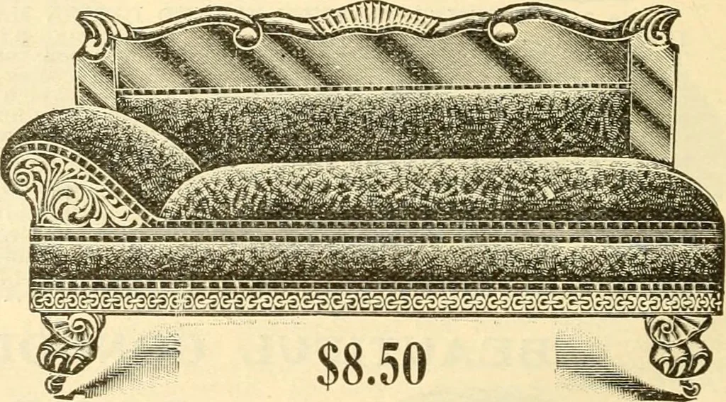 An illustration from Furniture including everything for the home, office and hotel., 1908, leaf 107