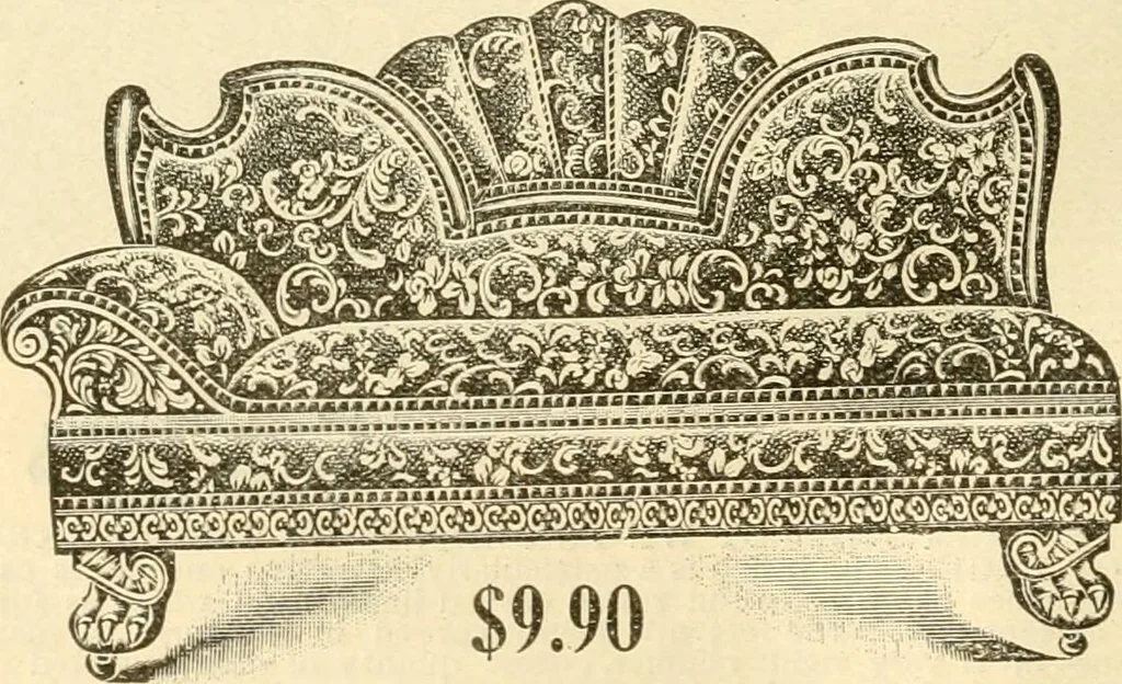 An illustration from Furniture including everything for the home, office and hotel., 1908, leaf 107