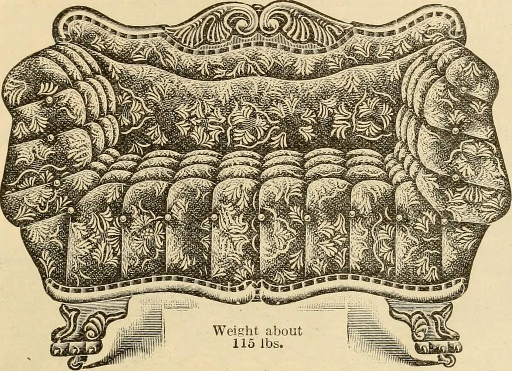 An illustration from Furniture including everything for the home, office and hotel., 1908, leaf 108