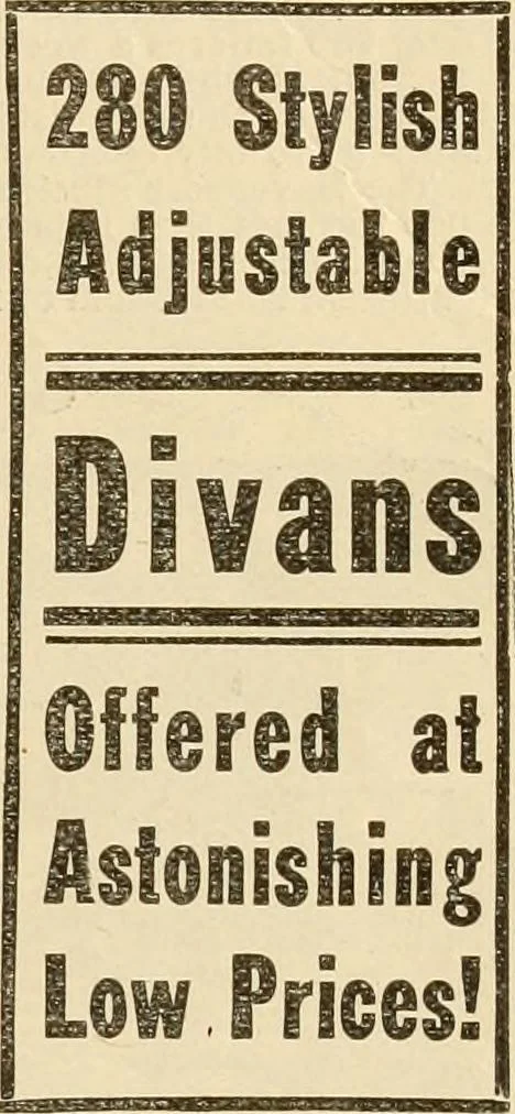 An illustration from Furniture including everything for the home, office and hotel., 1908, leaf 108