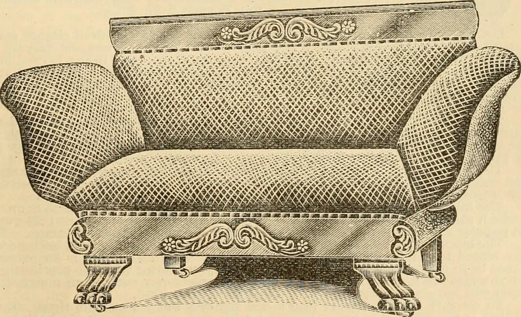 An illustration from Furniture including everything for the home, office and hotel., 1908, leaf 108