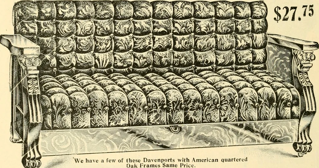 An illustration from Furniture including everything for the home, office and hotel., 1908, leaf 109