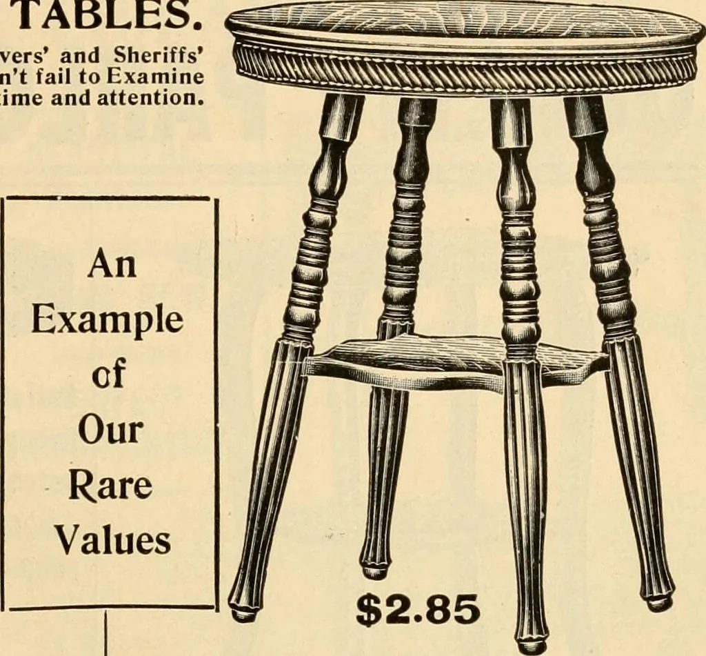 An illustration from Furniture including everything for the home, office and hotel., 1908, leaf 132
