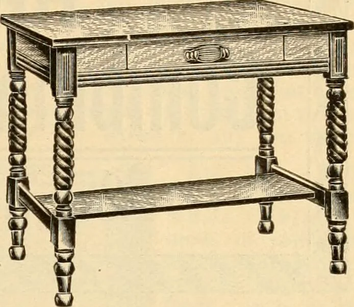 An illustration from Furniture including everything for the home, office and hotel., 1908, leaf 134