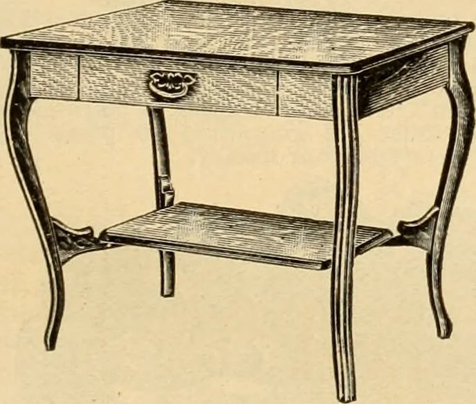 An illustration from Furniture including everything for the home, office and hotel., 1908, leaf 134
