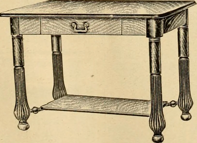 An illustration from Furniture including everything for the home, office and hotel., 1908, leaf 134