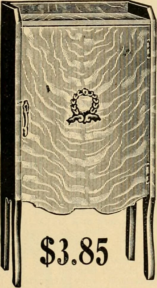 An illustration from Furniture including everything for the home, office and hotel., 1908, leaf 136