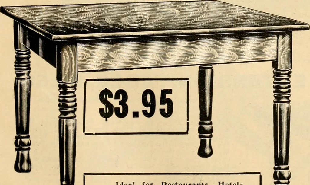 An illustration from Furniture including everything for the home, office and hotel., 1908, leaf 140