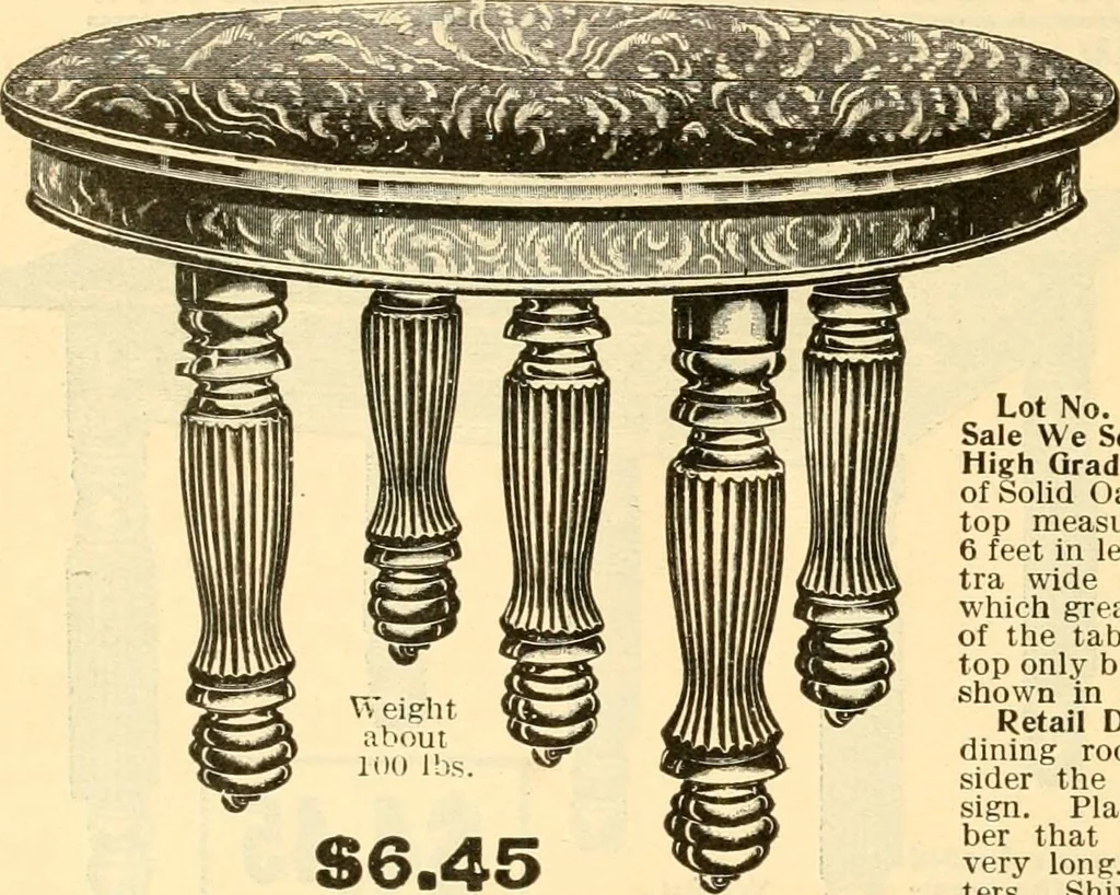 An illustration from Furniture including everything for the home, office and hotel., 1908, leaf 141