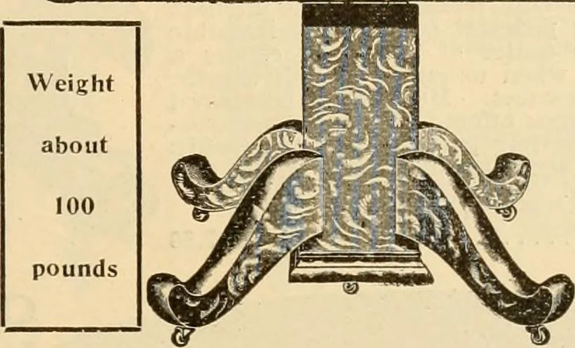 An illustration from Furniture including everything for the home, office and hotel., 1908, leaf 142