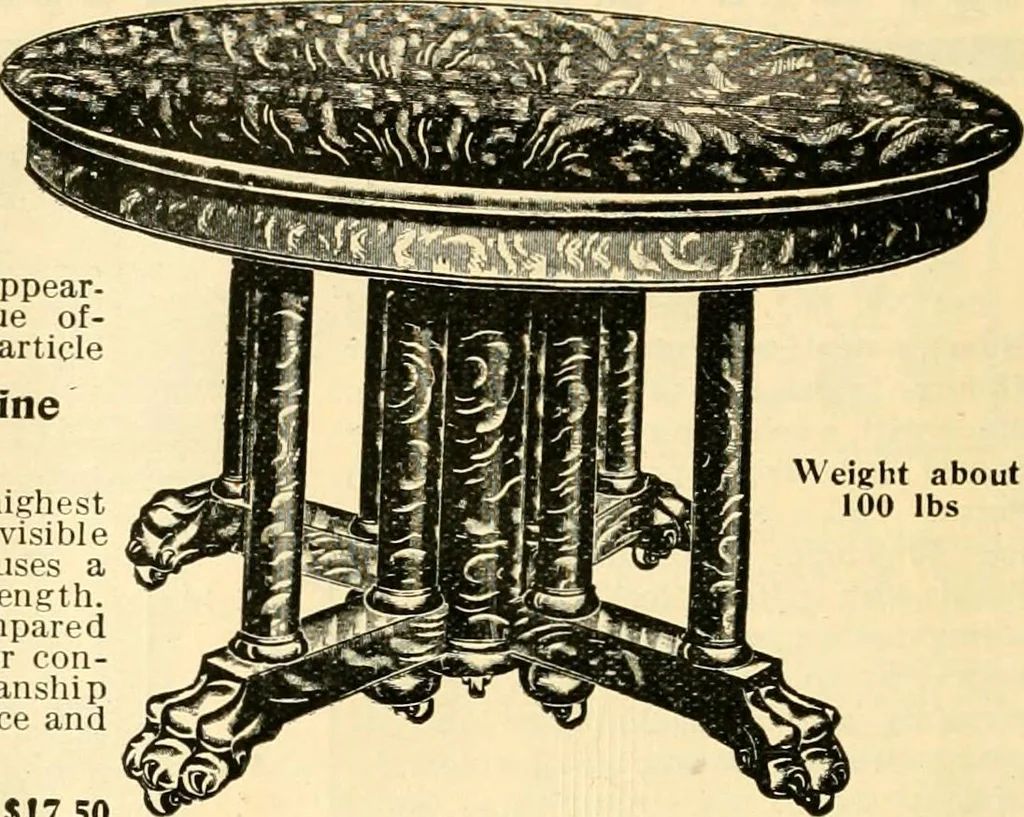 An illustration from Furniture including everything for the home, office and hotel., 1908, leaf 143