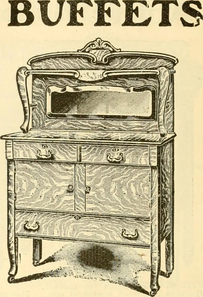 An illustration from Furniture including everything for the home, office and hotel., 1908, leaf 145