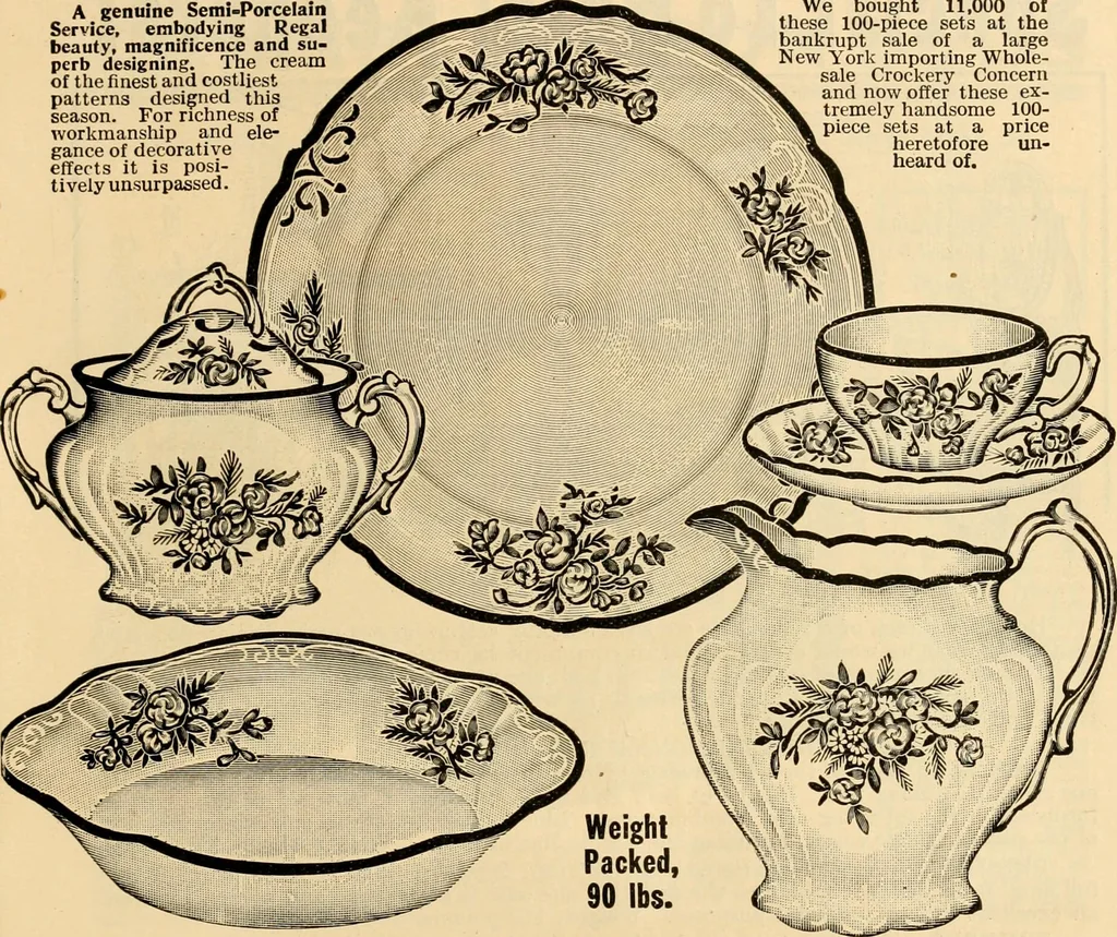 An illustration from Furniture including everything for the home, office and hotel., 1908, leaf 152