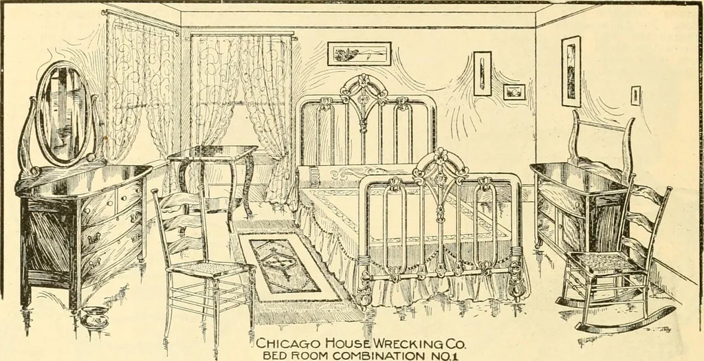 An illustration from Furniture including everything for the home, office and hotel., 1908, leaf 153