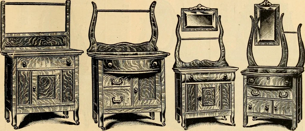 An illustration from Furniture including everything for the home, office and hotel., 1908, leaf 172