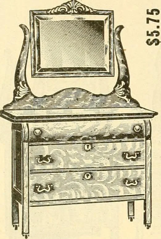 An illustration from Furniture including everything for the home, office and hotel., 1908, leaf 173