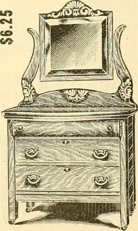 An illustration from Furniture including everything for the home, office and hotel., 1908, leaf 173