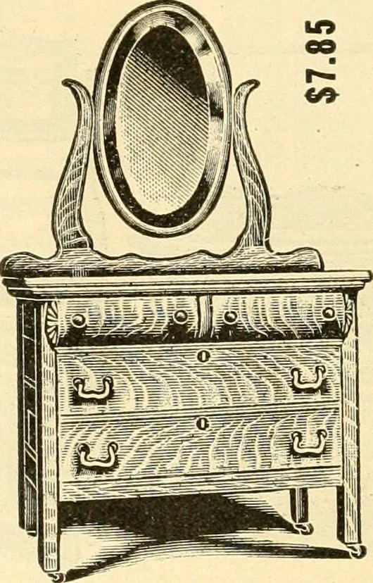 An illustration from Furniture including everything for the home, office and hotel., 1908, leaf 173