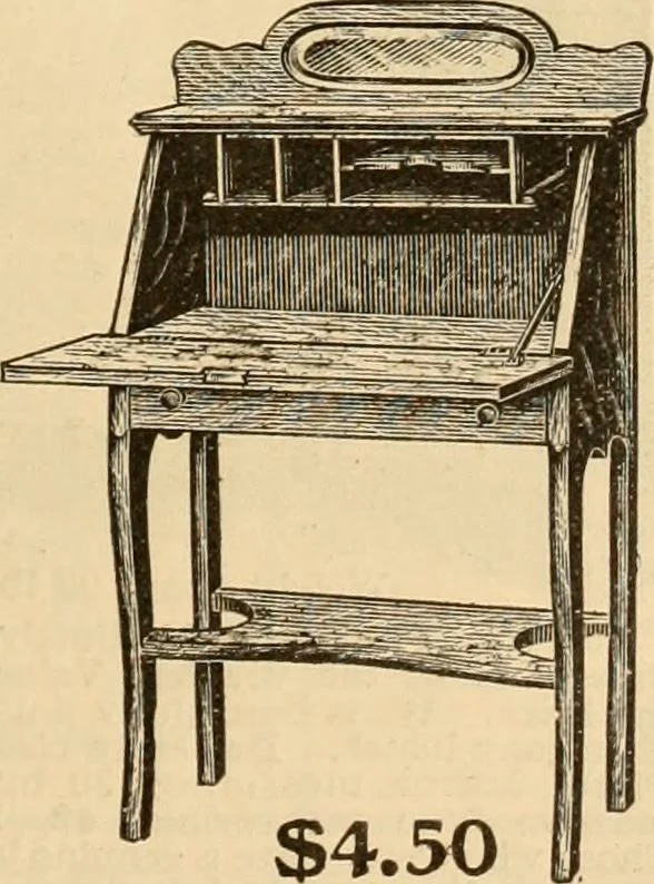 An illustration from Furniture including everything for the home, office and hotel., 1908, leaf 174