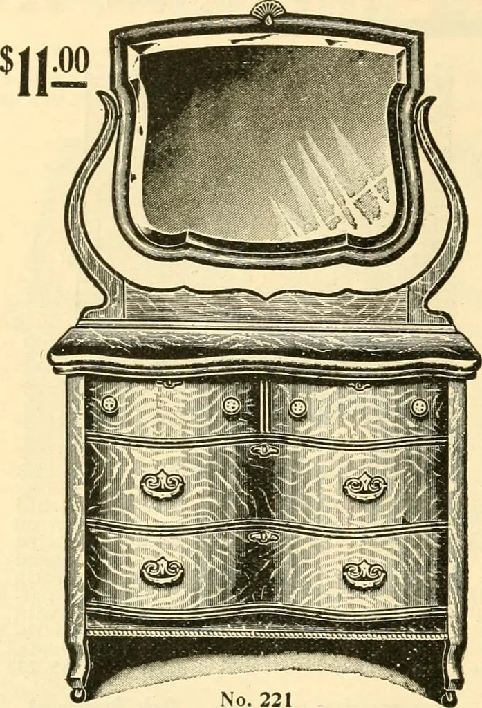 An illustration from Furniture including everything for the home, office and hotel., 1908, leaf 175