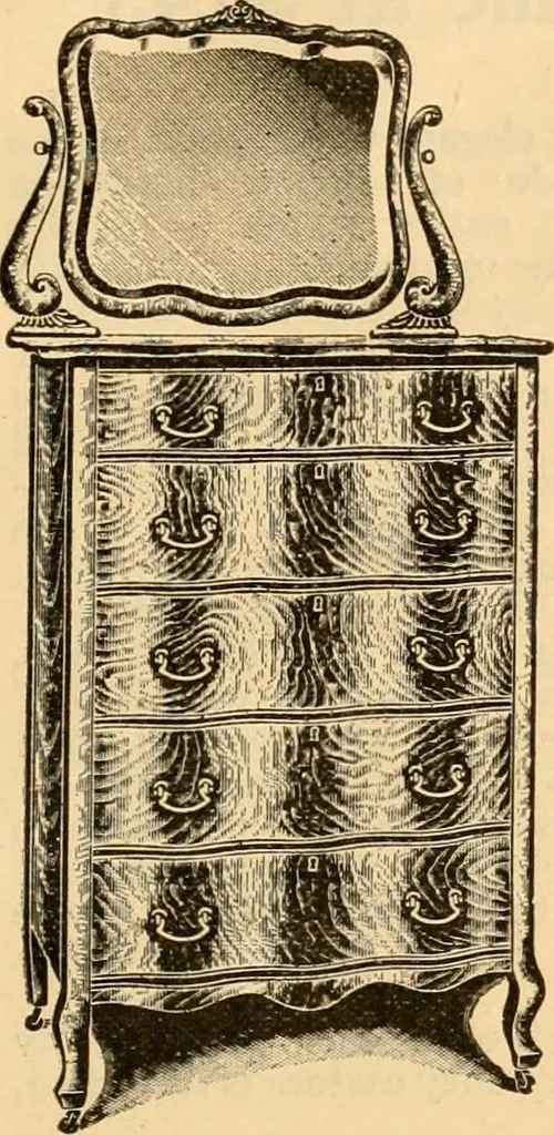 An illustration from Furniture including everything for the home, office and hotel., 1908, leaf 178