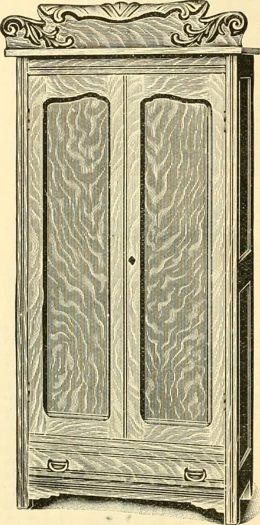 An illustration from Furniture including everything for the home, office and hotel., 1908, leaf 179