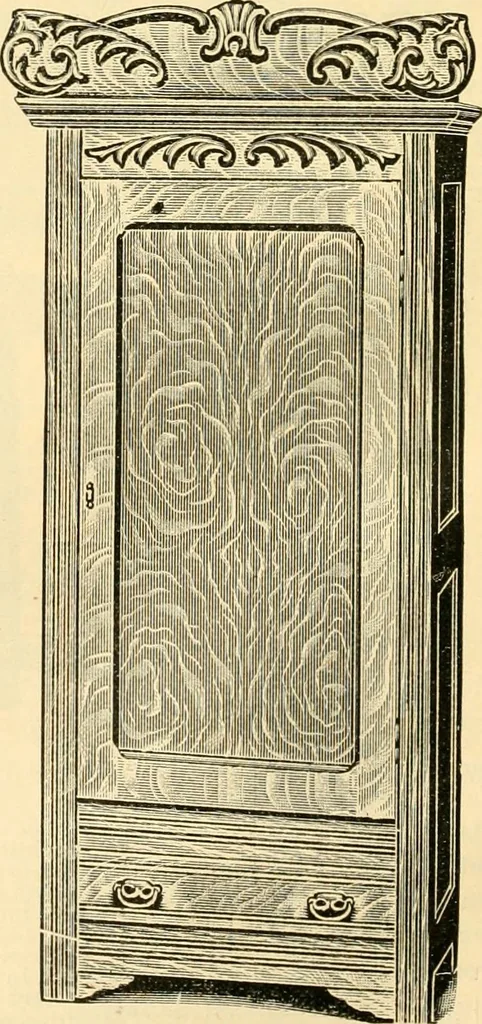 An illustration from Furniture including everything for the home, office and hotel., 1908, leaf 179