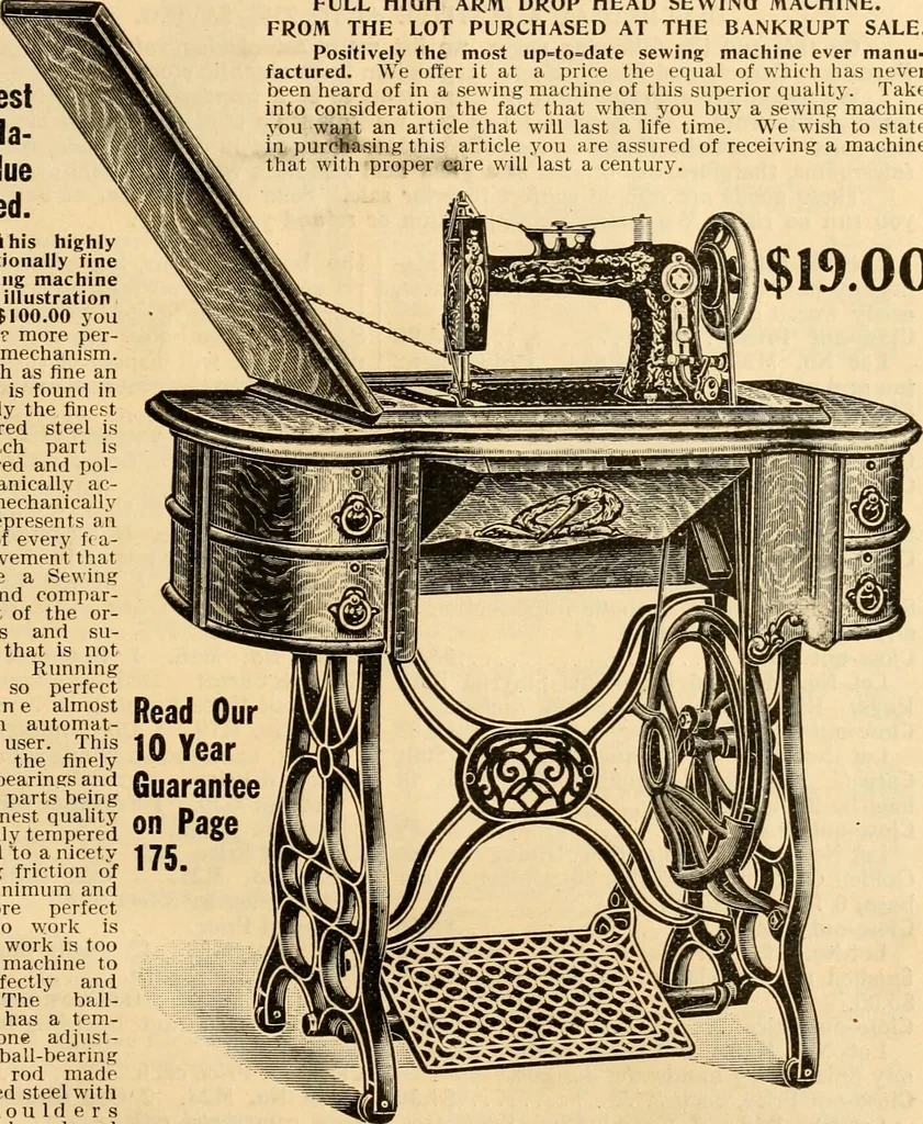 An illustration from Furniture including everything for the home, office and hotel., 1908, leaf 182