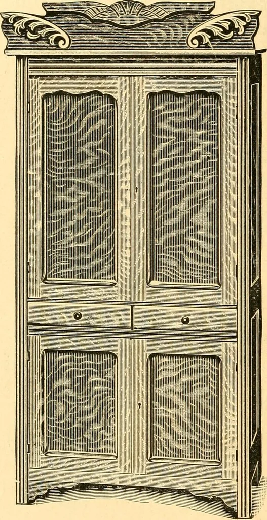 An illustration from Furniture including everything for the home, office and hotel., 1908, leaf 203