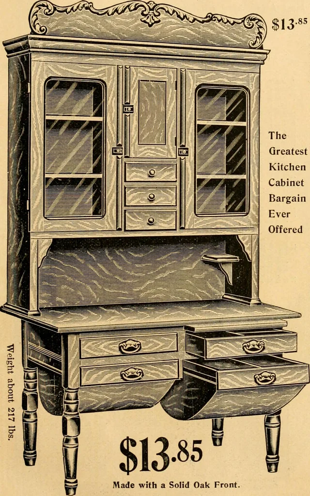 An illustration from Furniture including everything for the home, office and hotel., 1908, leaf 204